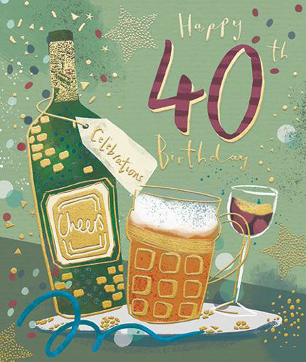 Picture of HAPPY 40TH BIRTHDAY CARD